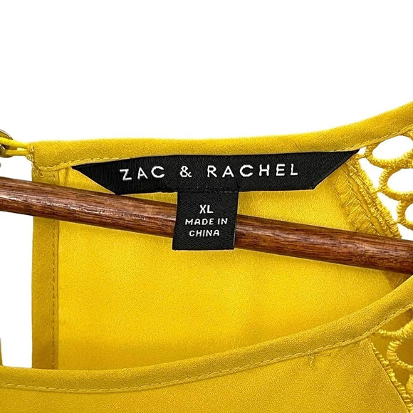 Zac & Rachel Mustard Yellow Top Size XL - Picture 3 of 7